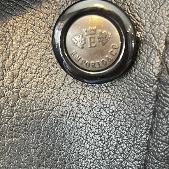 TWO DAYS SALE 👔👔👔 $89 Emporio & Co leather jacket. Brand New. Very elegant. - Picture 8 of 13